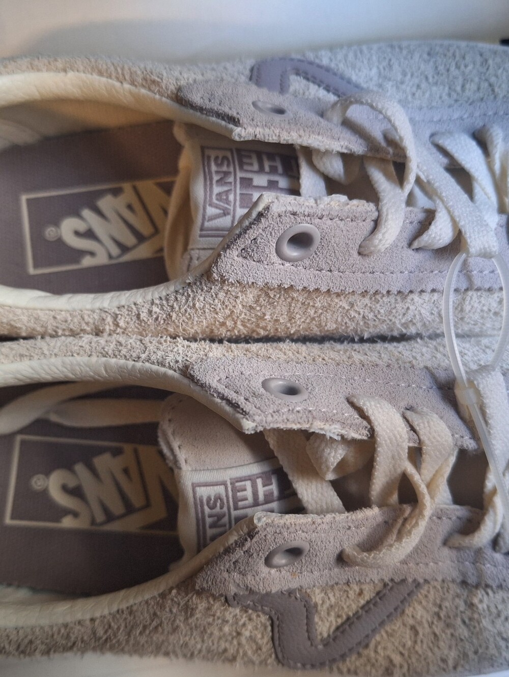 Vans Sport Low Tri-tone Suede Atmosphere Grey Beige Lace Up Shoes Men 4, Women 5 - Picture 8 of 10